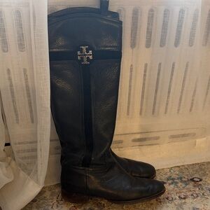 Tory Burch Leather Riding Boots